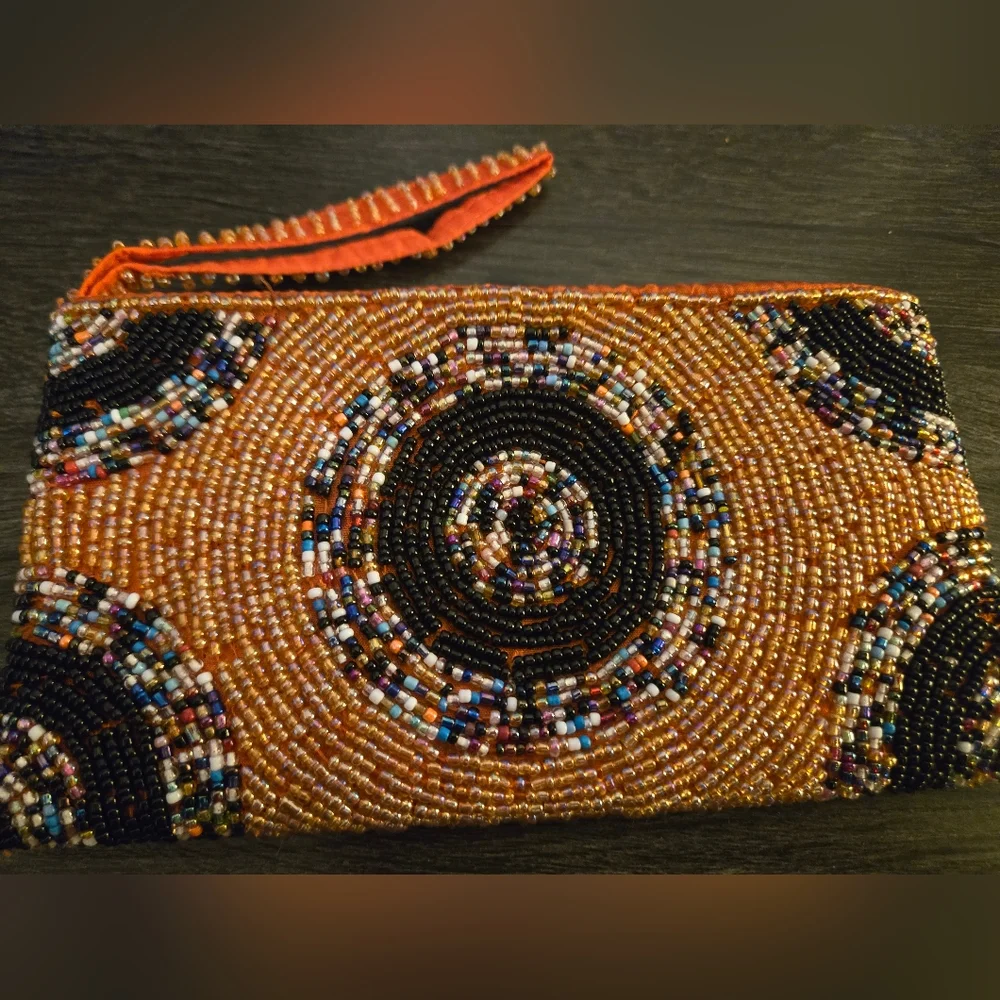 Beaded Multicolor Clutch